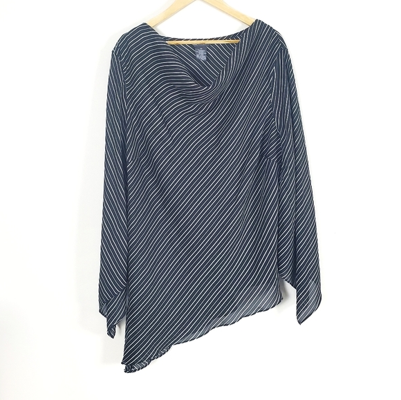 jonathan martin Tops - Jonathan Martin Studio Black White Striped Top